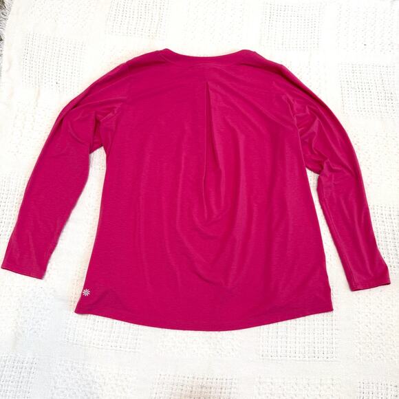 Athleta medium threadlight modal relaxed pleat back top TLS1 2585 - Picture 9 of 10